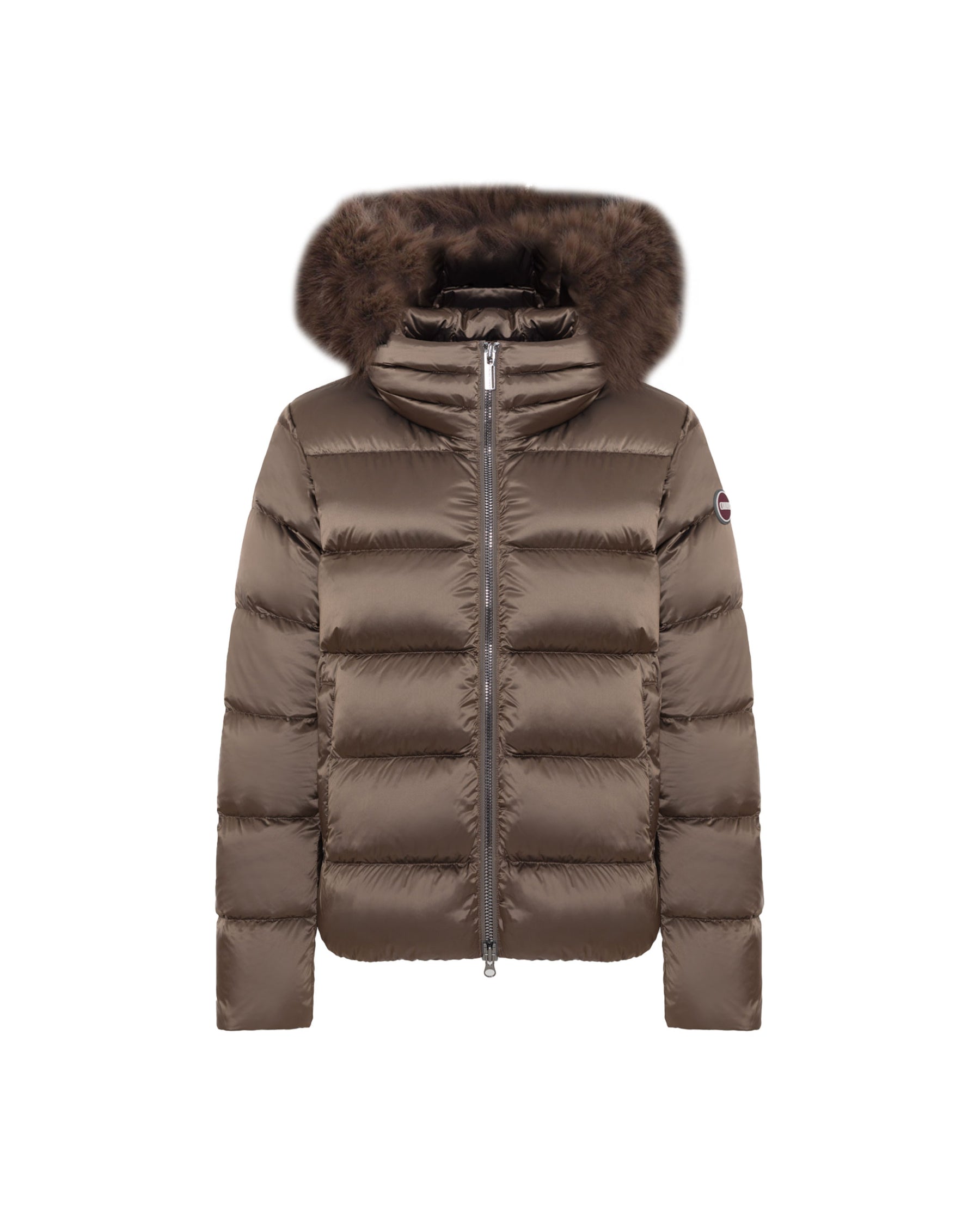 Piumino Donna Colmar Originals Con Pelliccia Sintetica Marrone