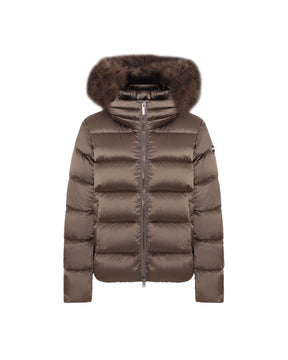 Piumino Donna Colmar Originals Con Pelliccia Sintetica Marrone