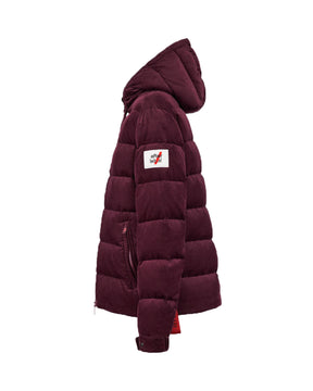 Man Down Jacket After Label Velvet VERBIERTP312 Bordeaux
