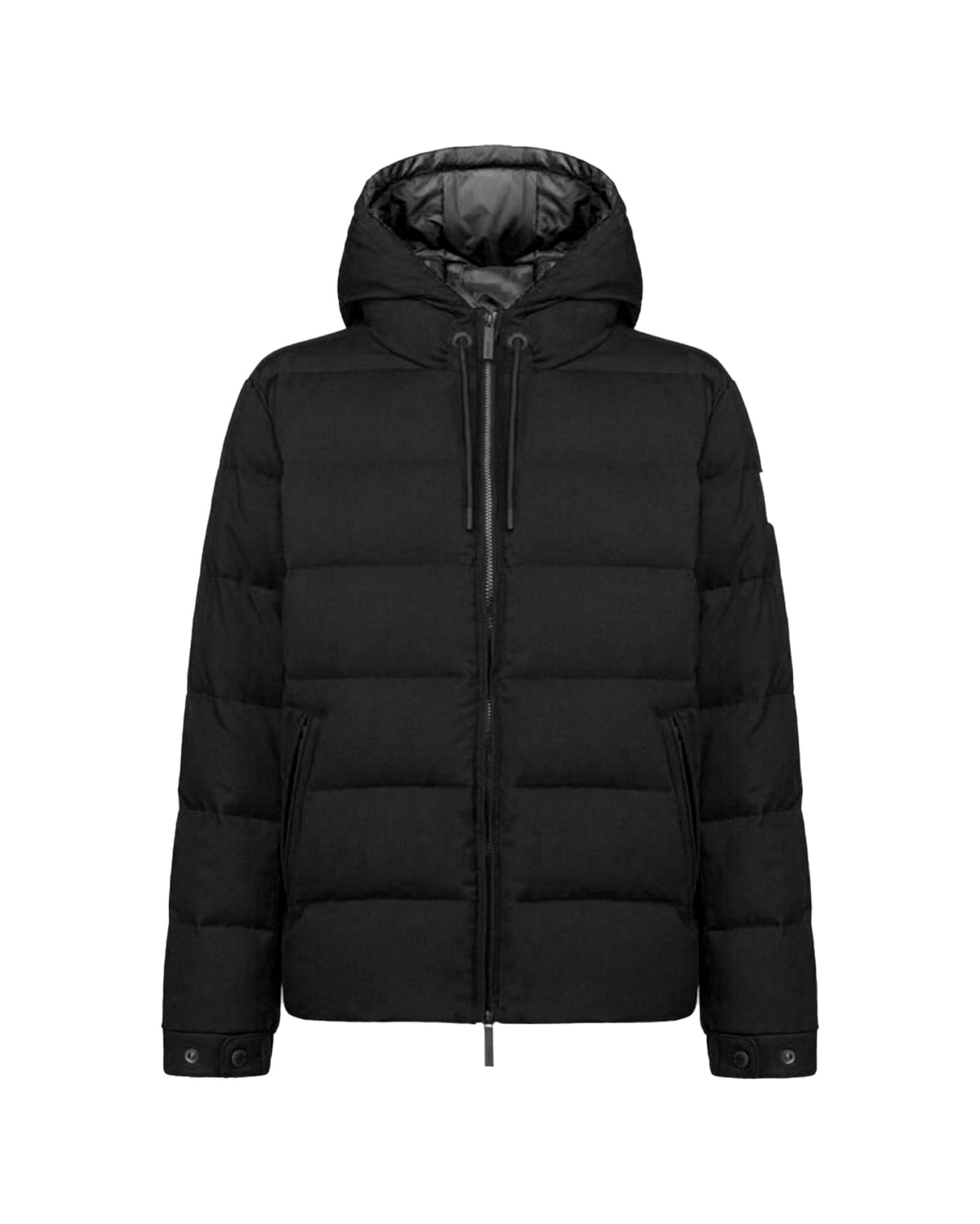 Piumino Uomo After Label Verbier Flanella Nero