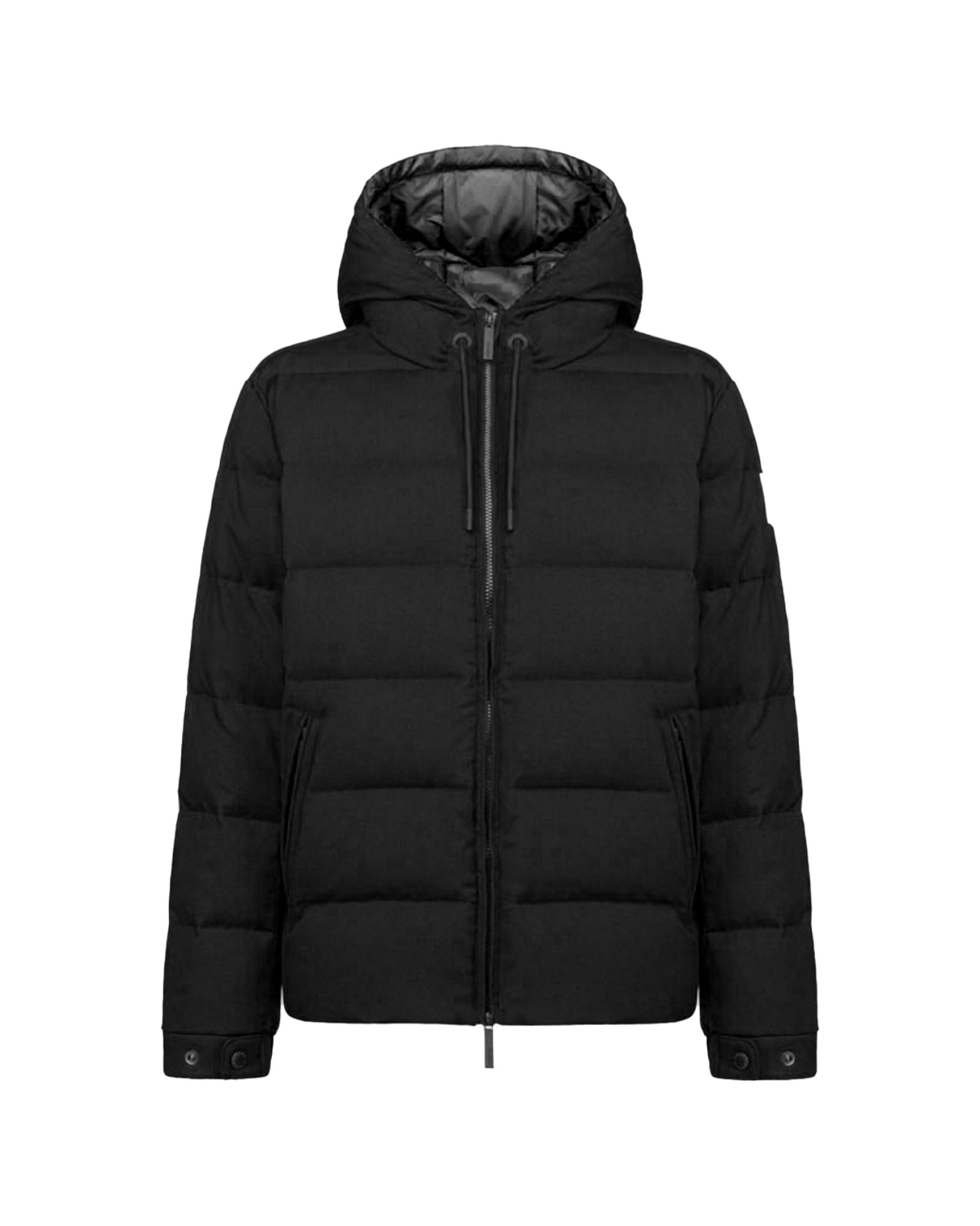 Piumino Uomo After Label Verbier Flanella Nero