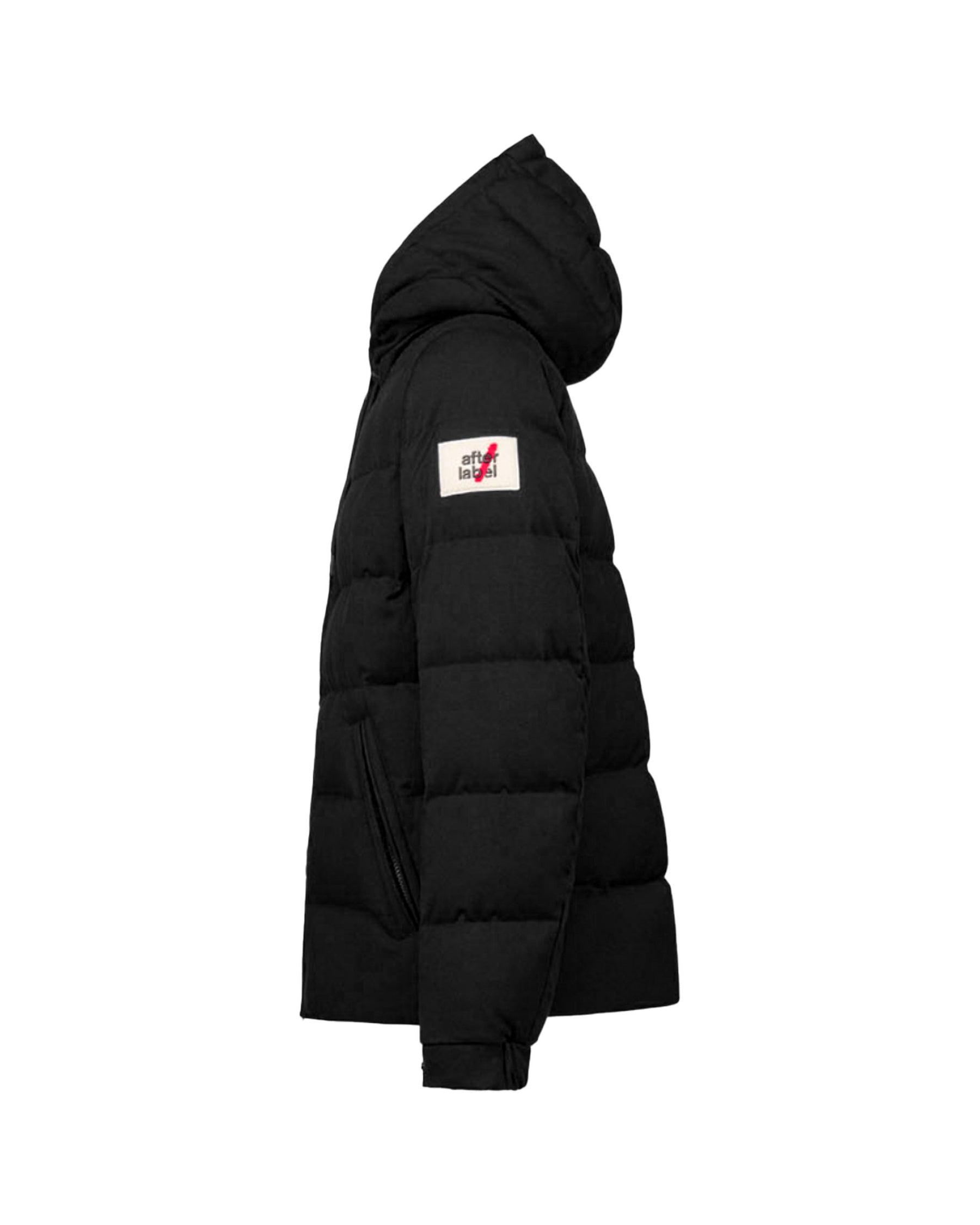Piumino Uomo After Label Verbier Flanella Nero