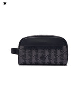 Pochette Lacoste Monogram Noir Gris Toilet Kit