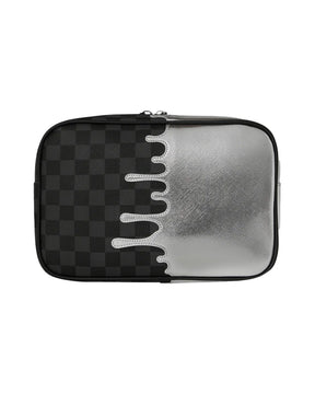 Pochette Sprayground Silver Side Drip Black Check Brick Toiletry