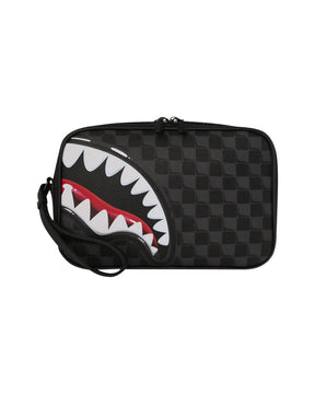 Sprayground Sharks In Paris Balloon Black Toiletry Brick Clutch Bag