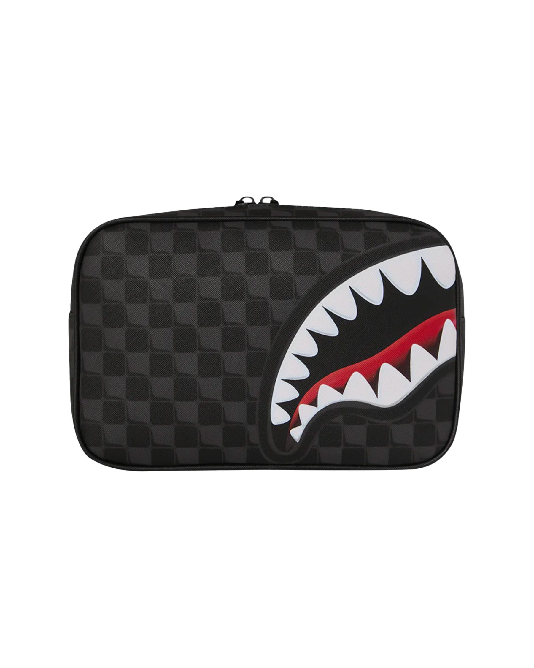 Sprayground Sharks In Paris Balloon Black Toiletry Brick Clutch Bag