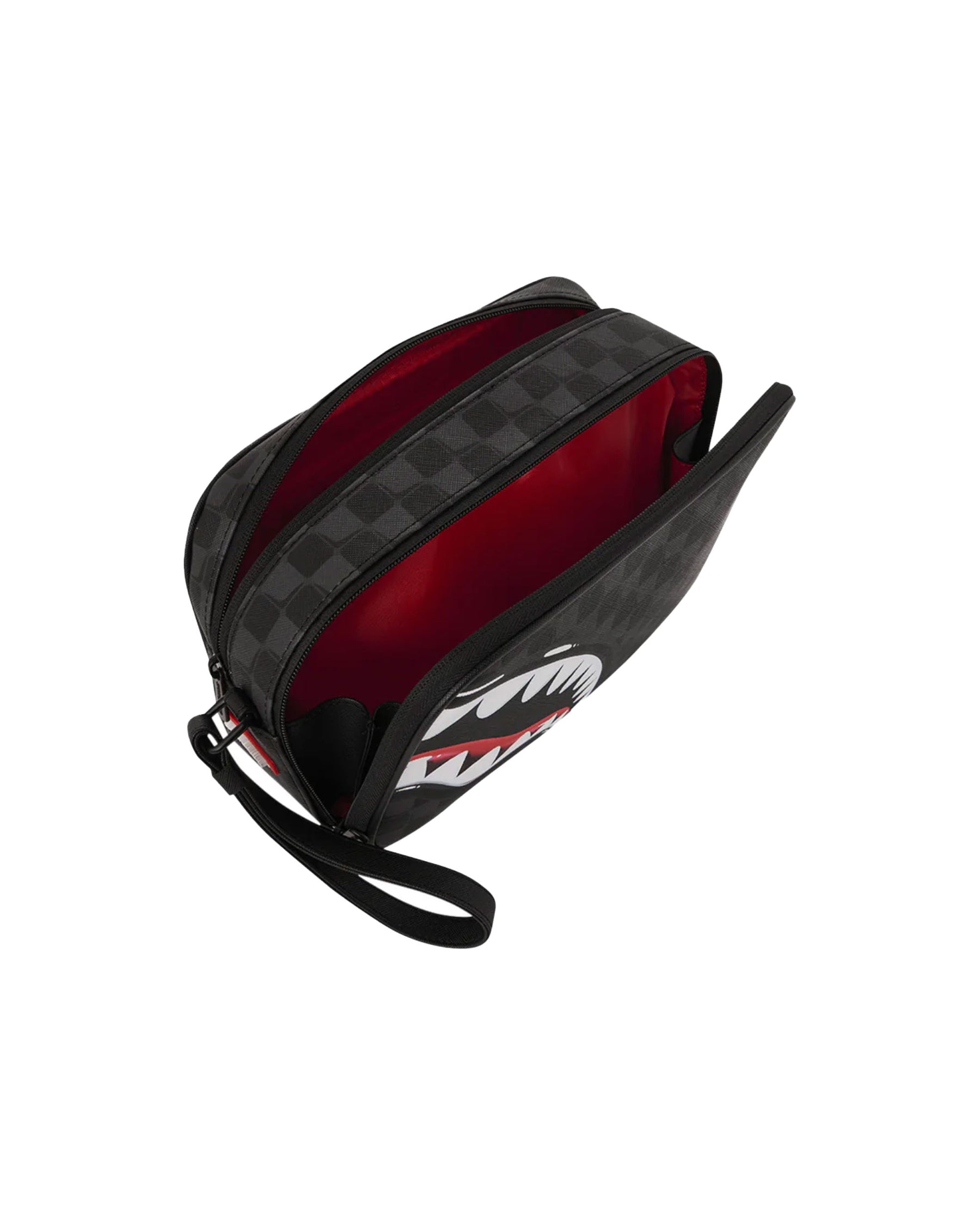 Sprayground Sharks In Paris Balloon Black Toiletry Brick Clutch Bag