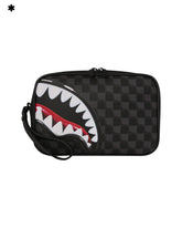 Sprayground Sharks In Paris Balloon Black Toiletry Brick Clutch Bag