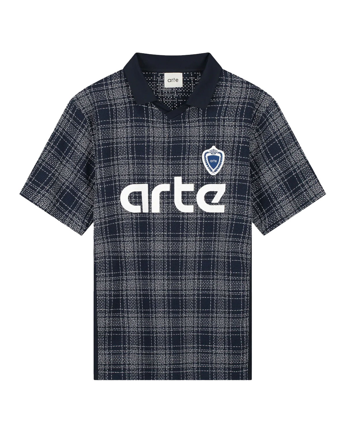 Arte Antwerp Square Collar T-shirt Plaid