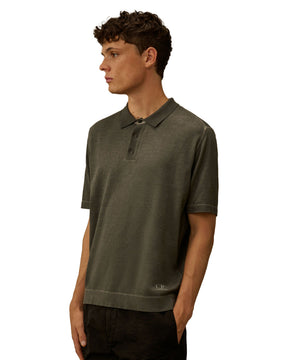 Polo CP Company Cotton Crepe Double Dyed Crewneck Sweater Gunmetal