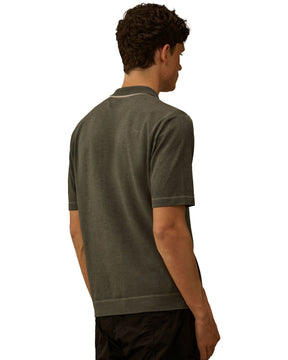 Polo CP Company Cotton Crepe Double Dyed Crewneck Sweater Gunmetal