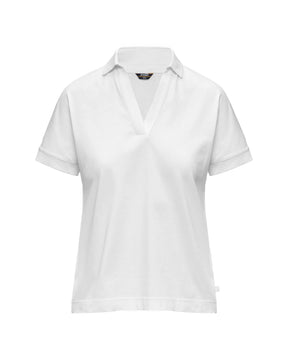 Polo Donna K-Way Iselie Jersey Bianco