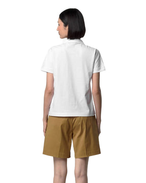 Polo Donna K-Way Iselie Jersey Bianco