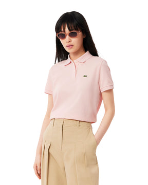Polo Donna Lacoste Classic Logo Rosa