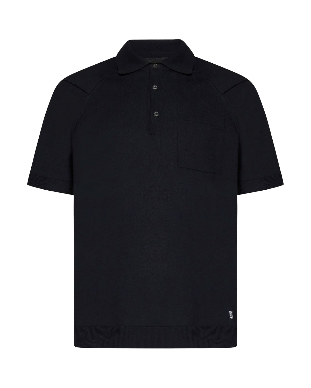CP Company Sea Island Polo Knit Total Eclipse Blue