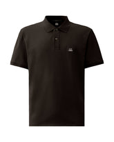 CP Company Stretch Piquet Short Sleeve Polo Black