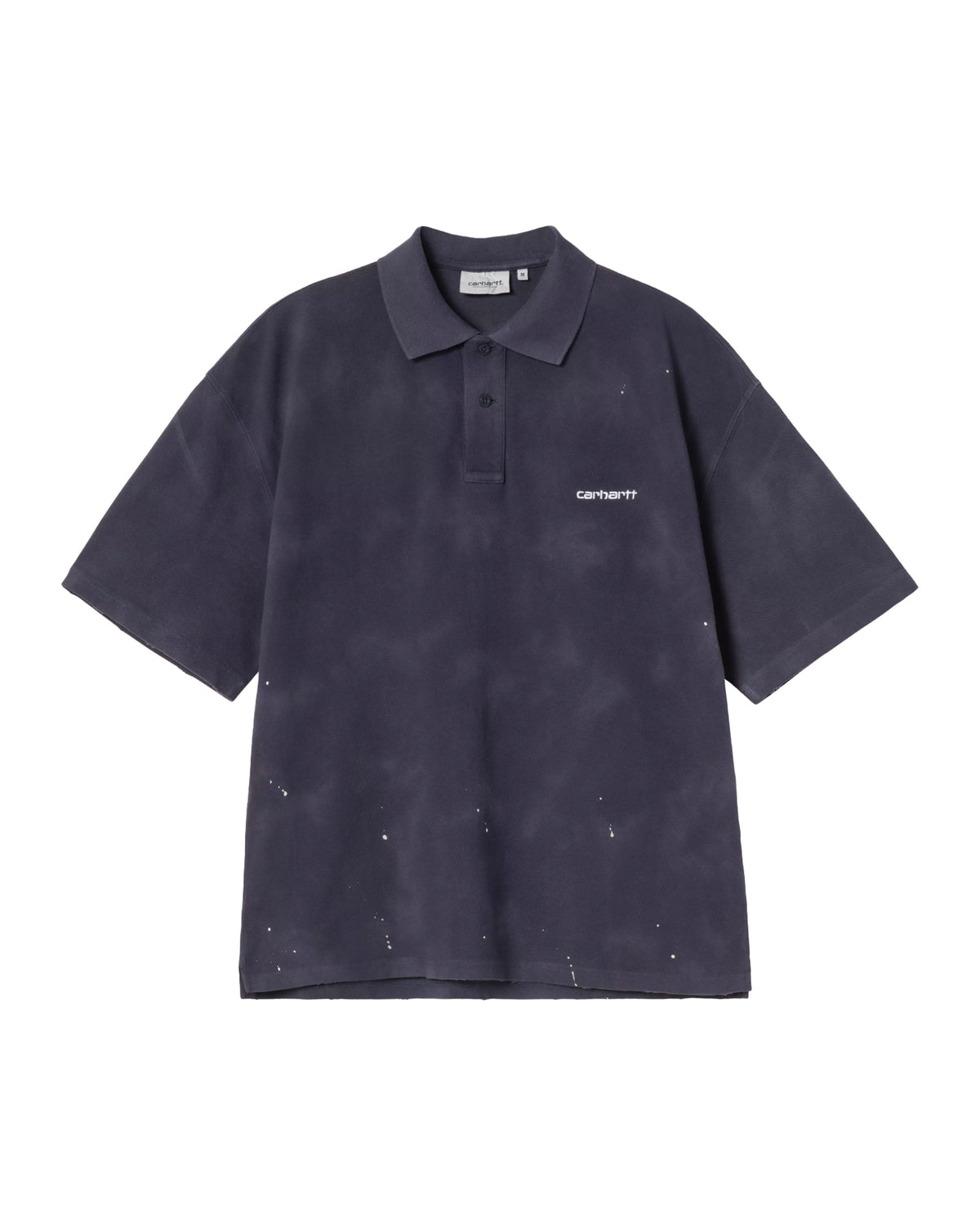 Polo Uomo Carhartt Wip Painter Black destroy wash splatter