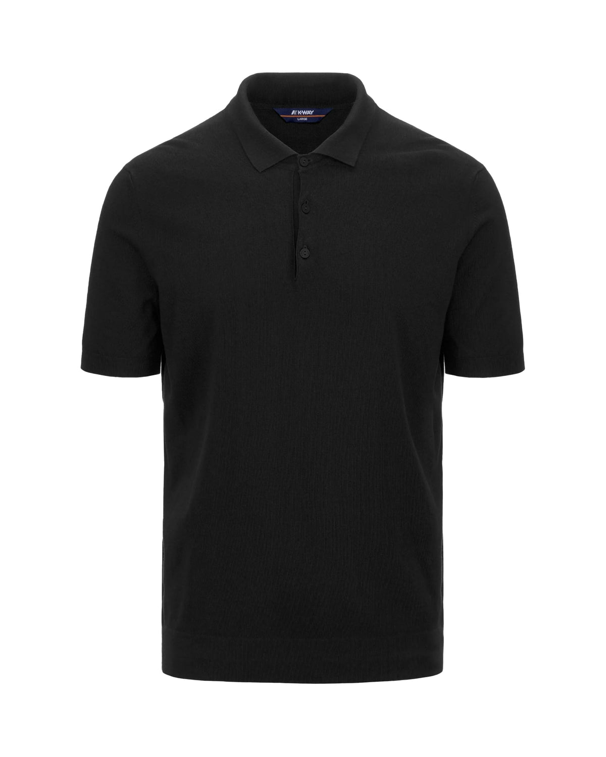 Man Polo Shirt K-Way Pleyne Black Pure
