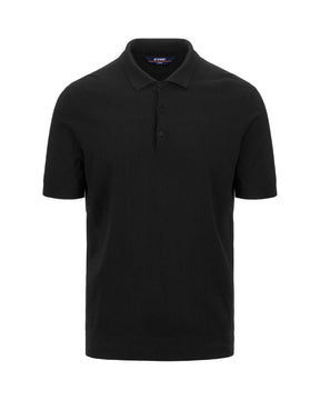Man Polo Shirt K-Way Pleyne Black Pure