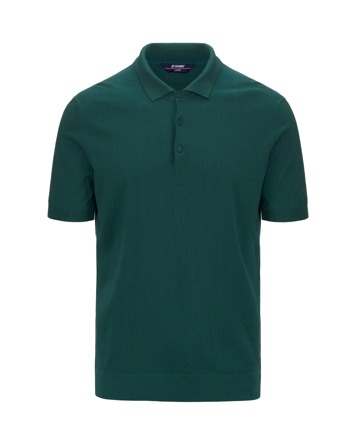 Man Polo Shirt K-Way Pleyne Green Dk