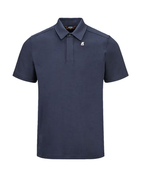 Polo Uomo K-Way Polo Vincelle Light Strtch Jersey Blu