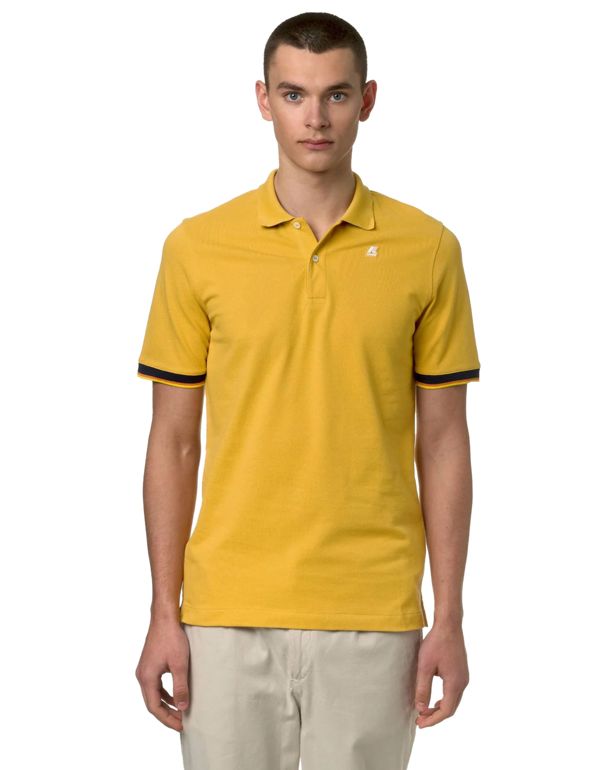 Polo Uomo K-Way Polo Vincent Yellow Mimosa