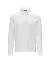 Polo Uomo K-Way Tibor Light Stretch Jersey Bianco
