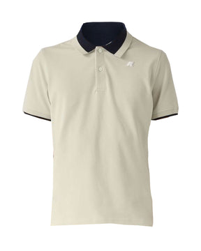 Polo Uomo K-Way Ventoux Pique Beige