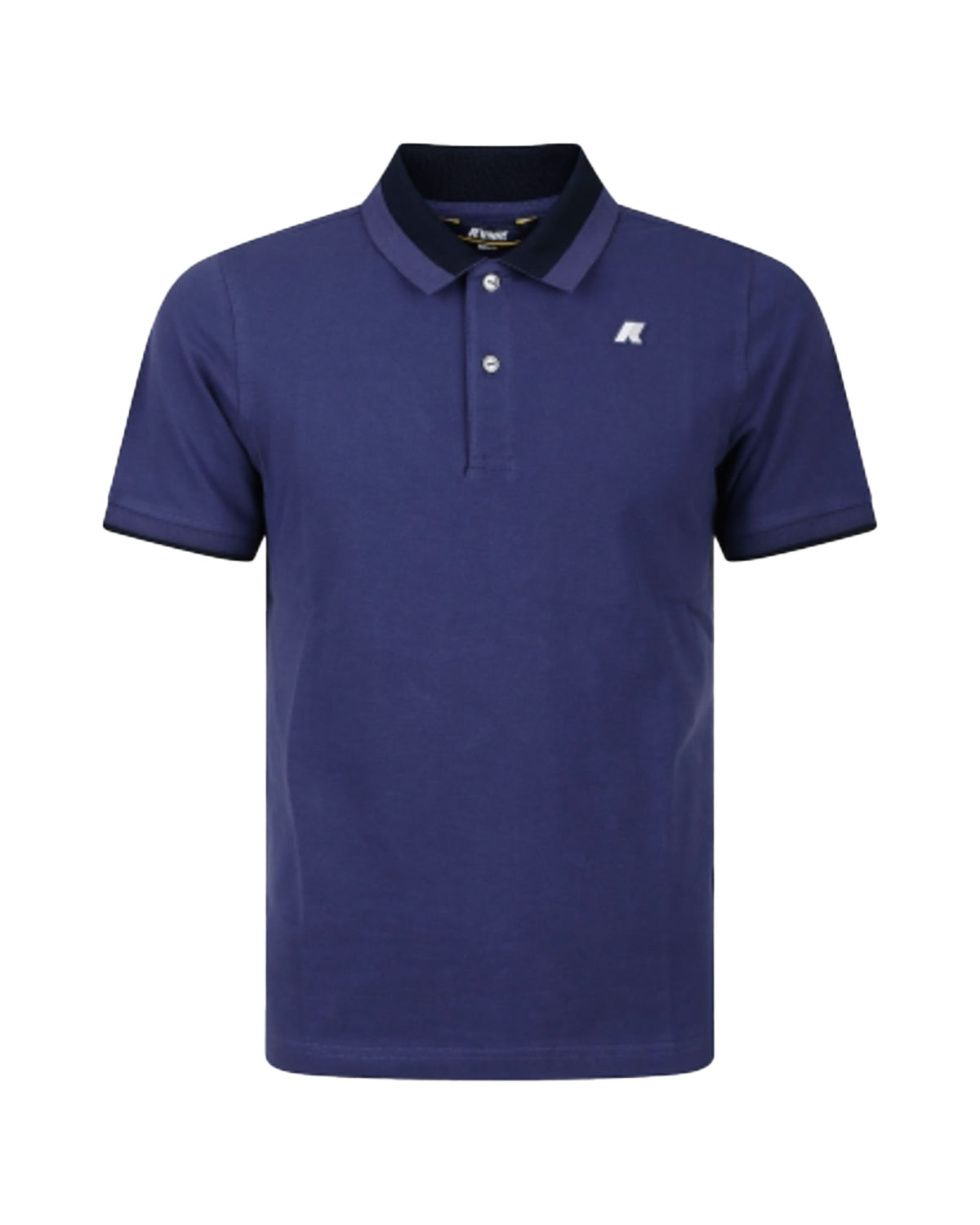 Man Polo Shirts K-Way Ventoux Pique Blue