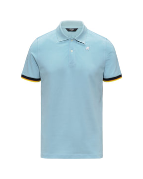 Polo Uomo K-Way Vincent Celeste