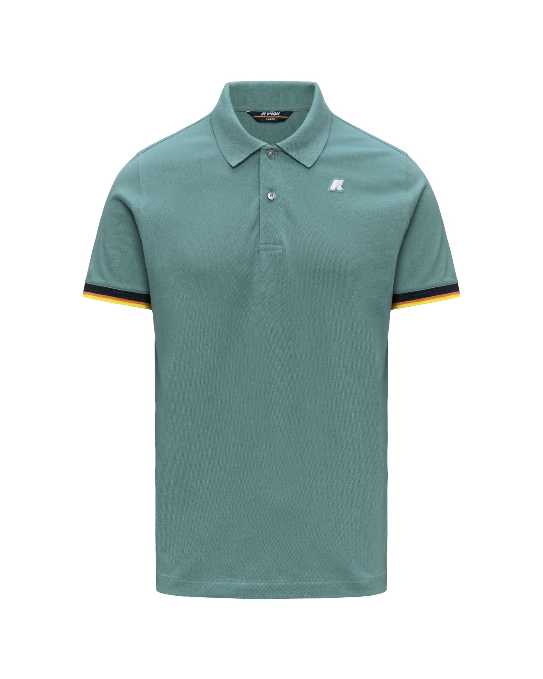 Polo Uomo K-Way Vincent Verde Acqua