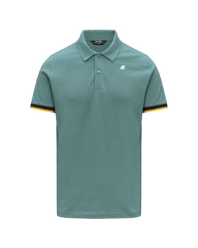 Polo Uomo K-Way Vincent Verde Acqua