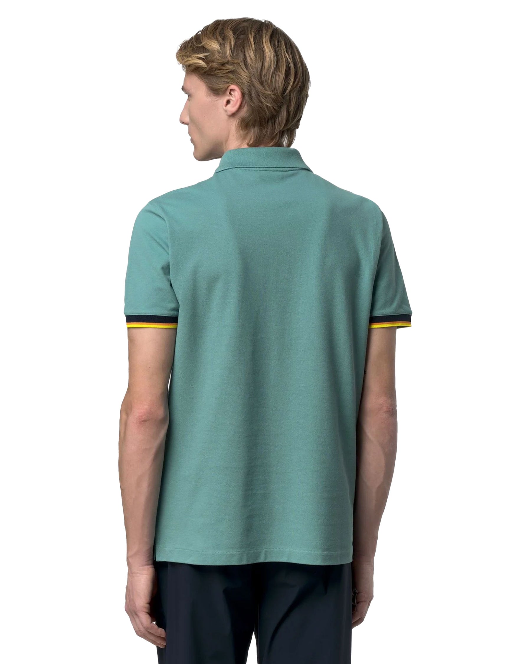 Polo Uomo K-Way Vincent Verde Acqua
