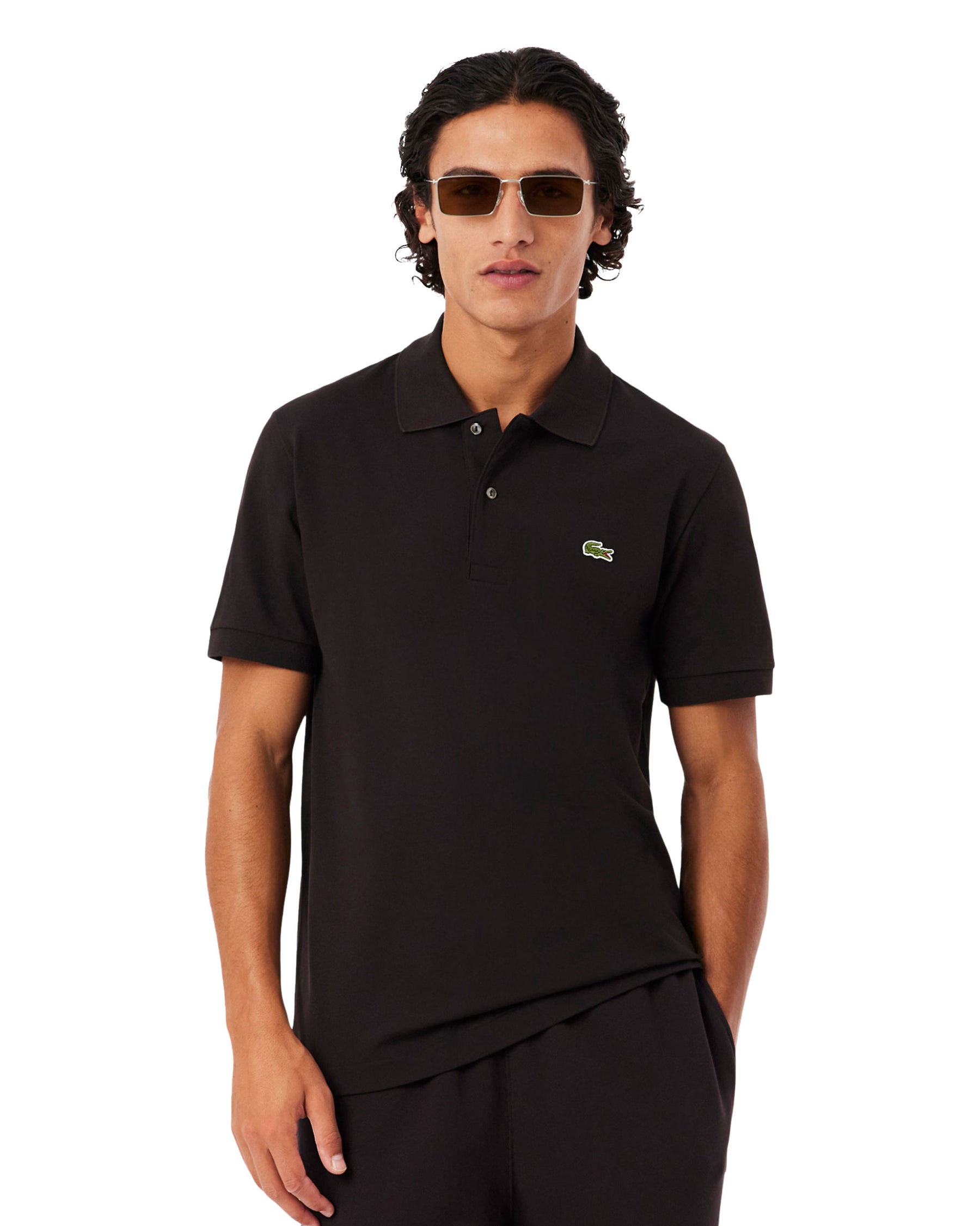 Polo Uomo Lacoste Classic L.12.12 Marrone