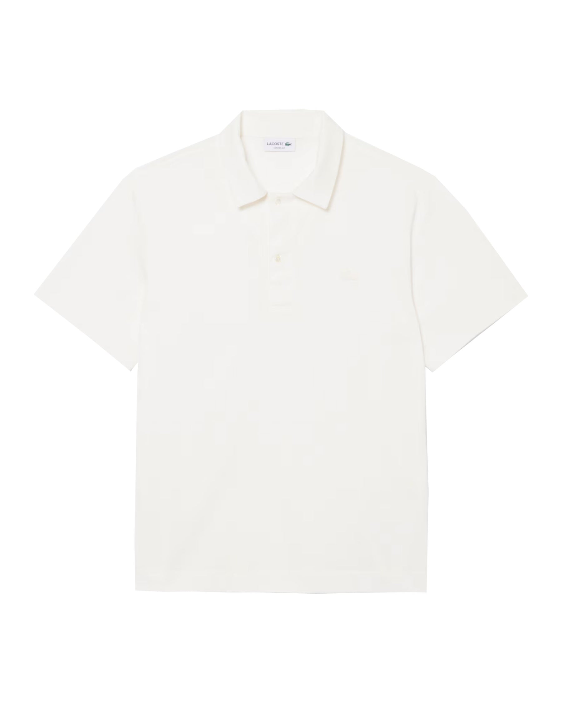 Men's Lacoste Classic Logo Jersey Polo Shirt White