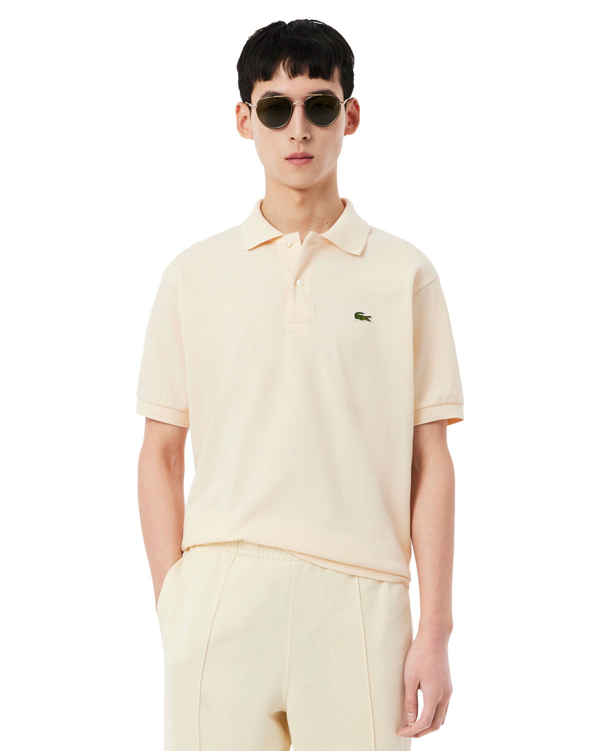 Polo Uomo Lacoste Classica L.12.12 Panna