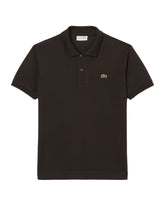 Polo Uomo Lacoste L.12.12 Classic Logo Marrone
