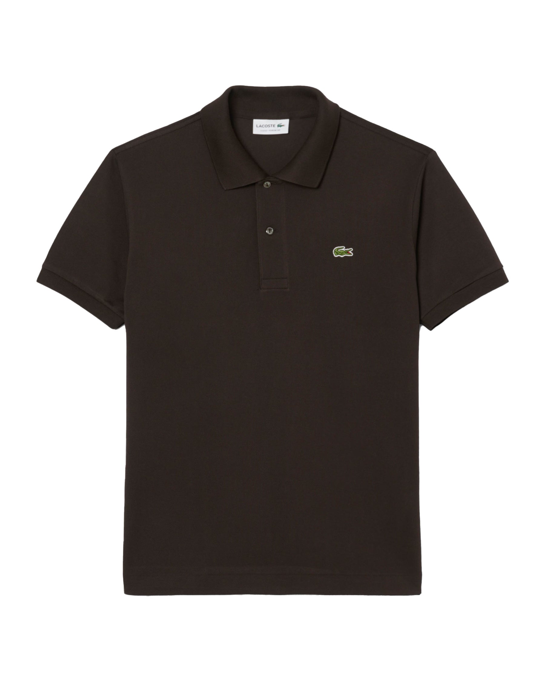 Polo Uomo Lacoste L.12.12 Classic Logo Marrone