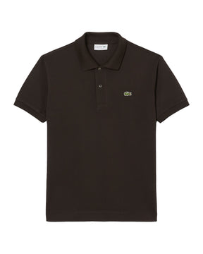 Polo Uomo Lacoste L.12.12 Classic Logo Marrone