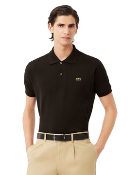 Polo Uomo Lacoste L.12.12 Classic Logo Marrone