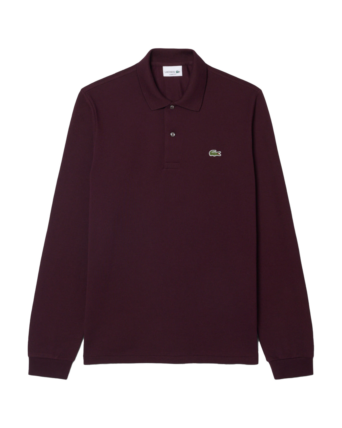 Lacoste Men's Polo Long Sleeve Burgundy