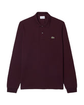 Lacoste Men's Polo Long Sleeve Burgundy