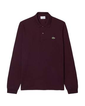 Lacoste Men's Polo Long Sleeve Burgundy