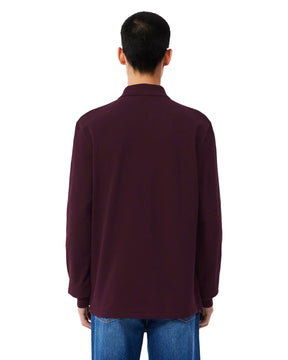Lacoste Men's Polo Long Sleeve Burgundy
