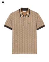 Polo Uomo Lacoste Monogramma Beige