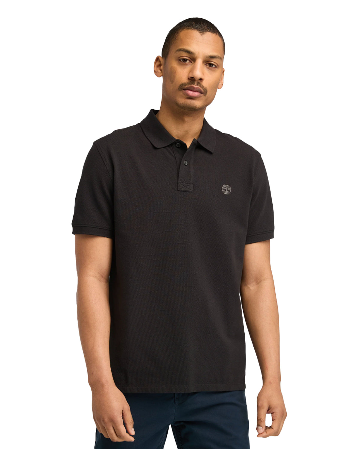 Polo Uomo Timberland Millers River Pique Short Sleeve Nero