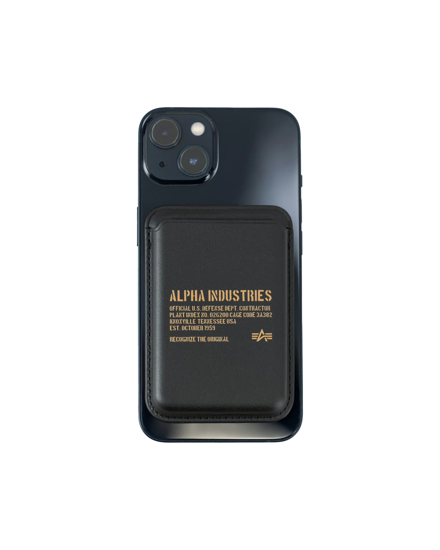 Portacarte Alpha Industries RFID Phone Card Holder Nero