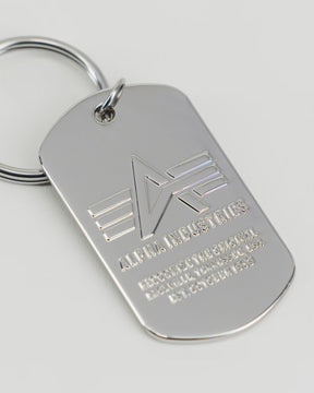 Keychain Alpha Industries Dog Tag Silver
