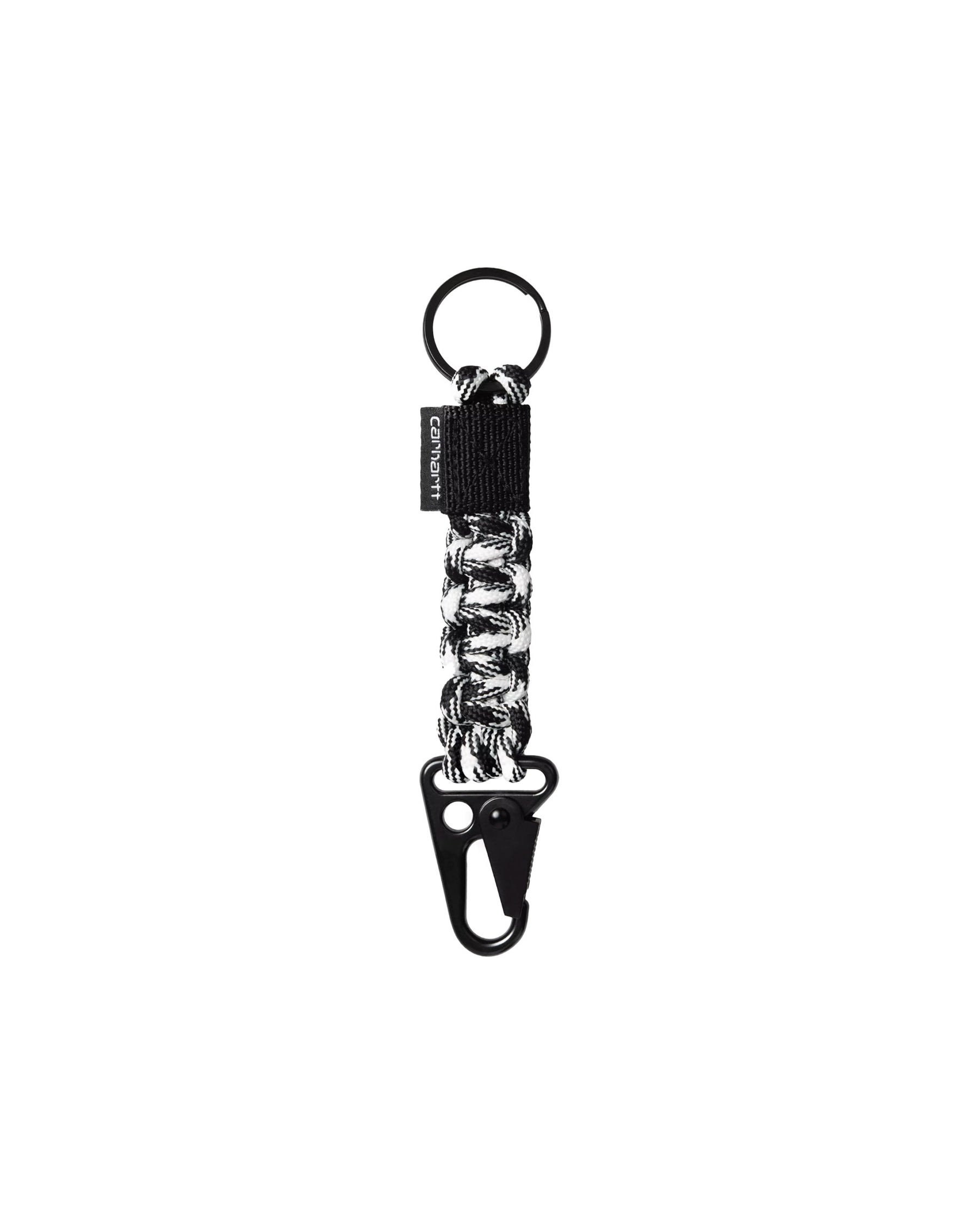 Portachiavi Carhartt Wip Rope Keyholder Bianco Nero