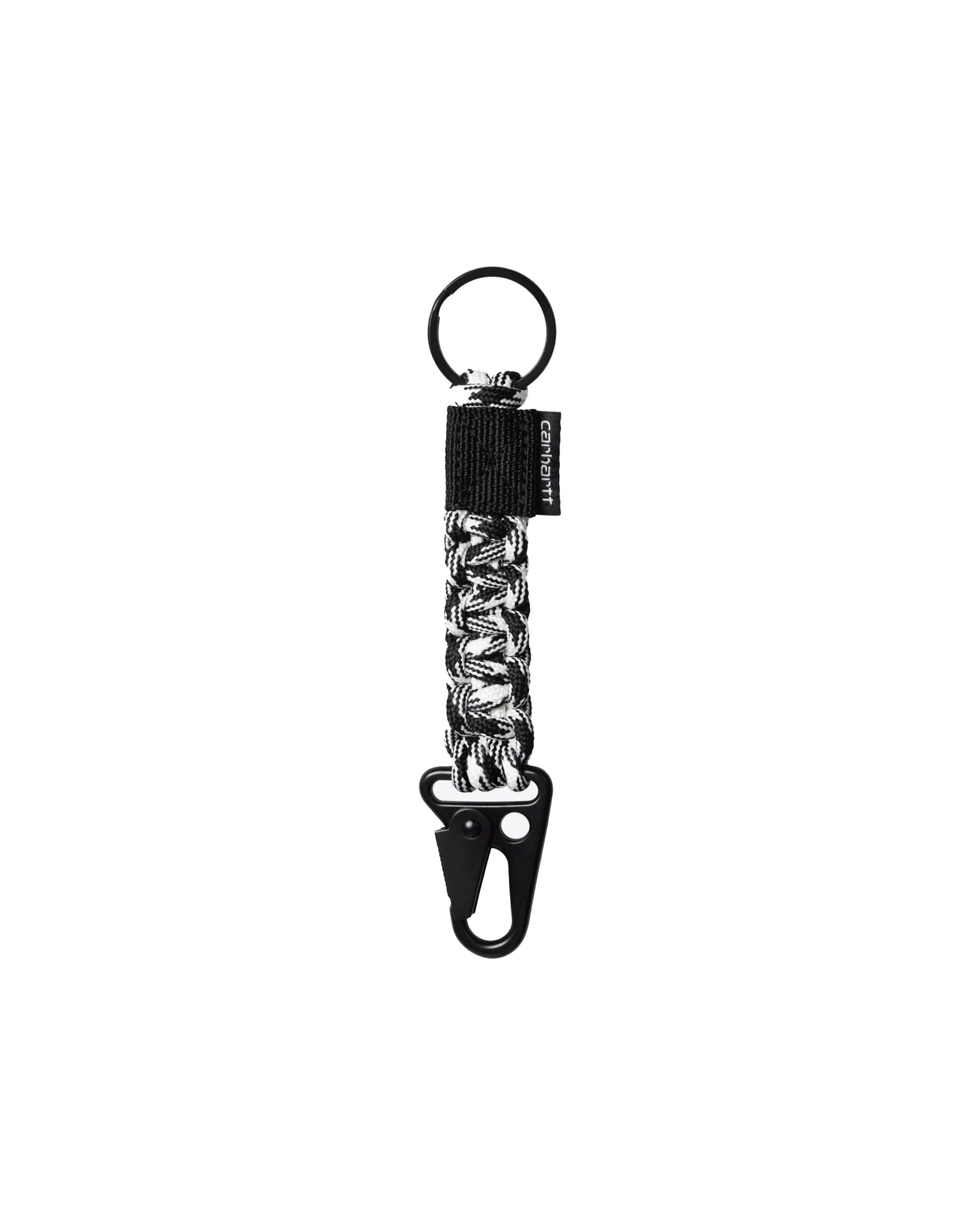 Portachiavi Carhartt Wip Rope Keyholder Bianco Nero